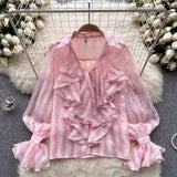Freida Ruffled Blouse - Alamode By Akanksha
