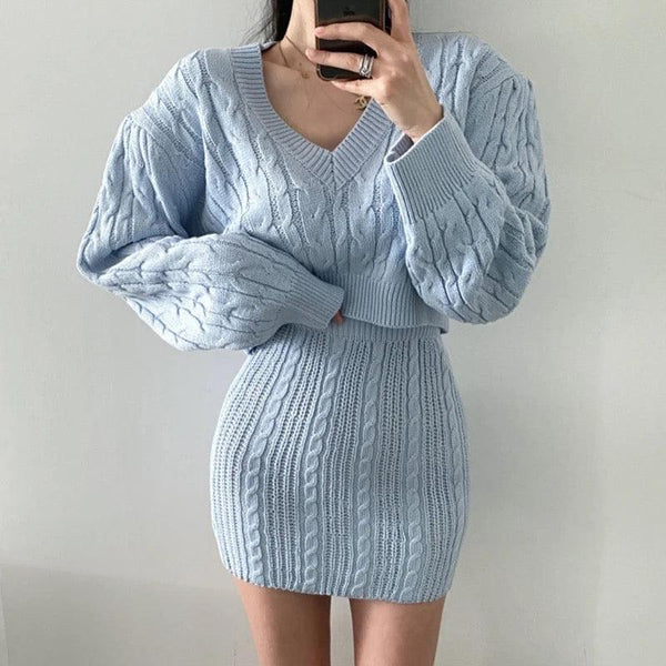 Ahana Woolen Statement Coord Set - Alamode By Akanksha