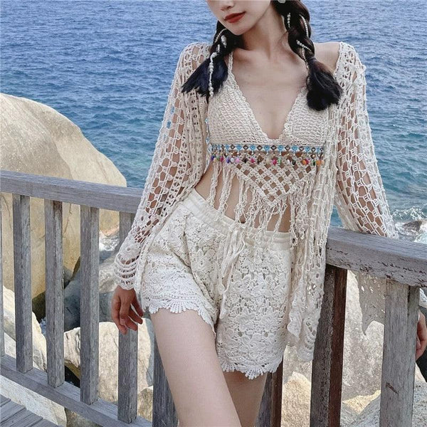 Sally 3 Piece Coord Set - Resortwear Set - Alamode By Akanksha
