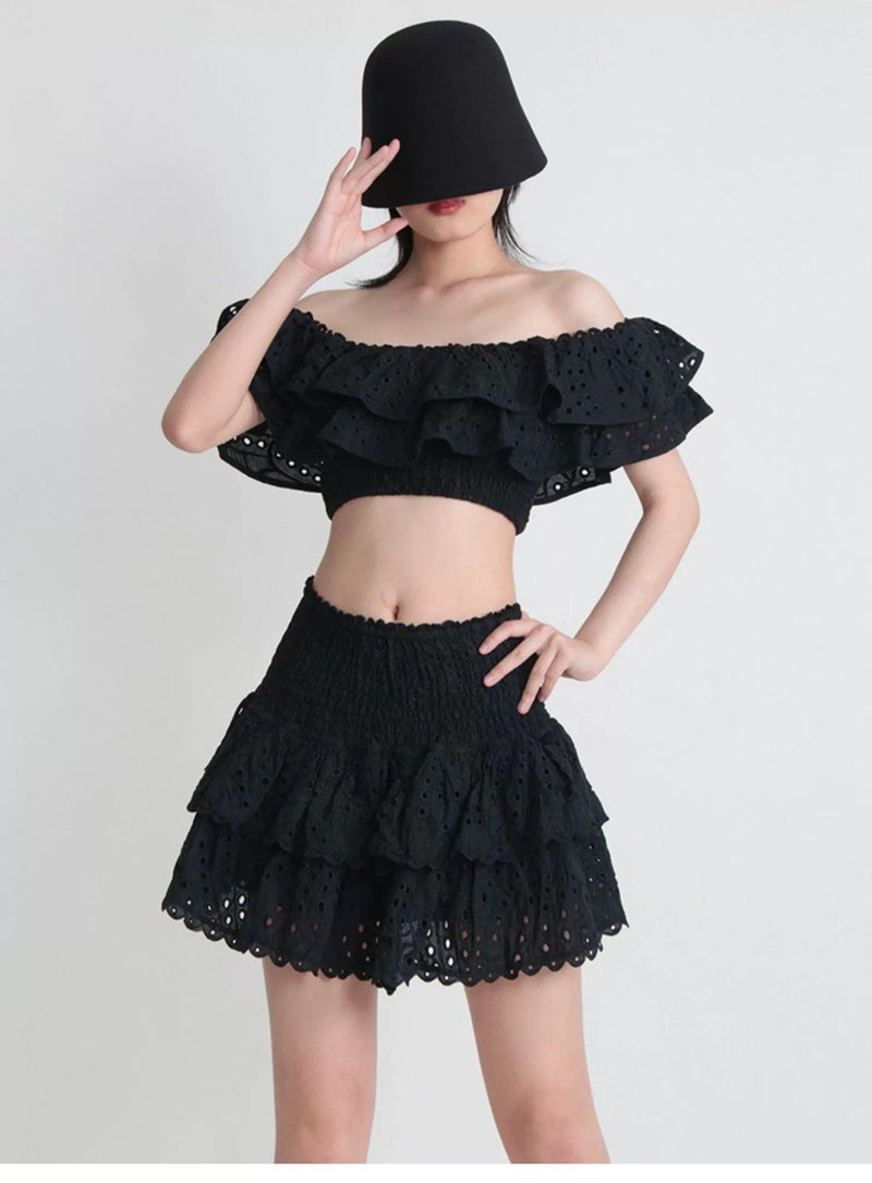 Budapest Luxe Black Co-ord Set - Alamode By Akanksha