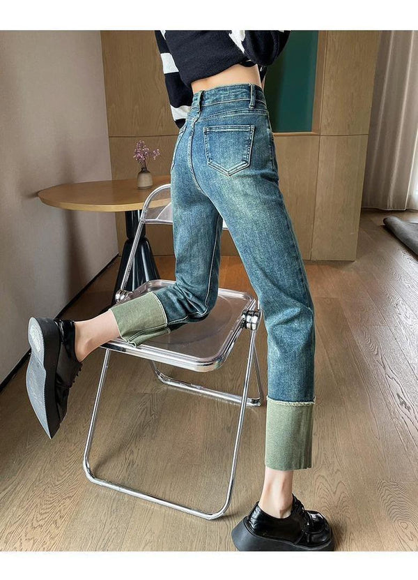 Moscow Cropped Denim Jeans - Alamode By Akanksha