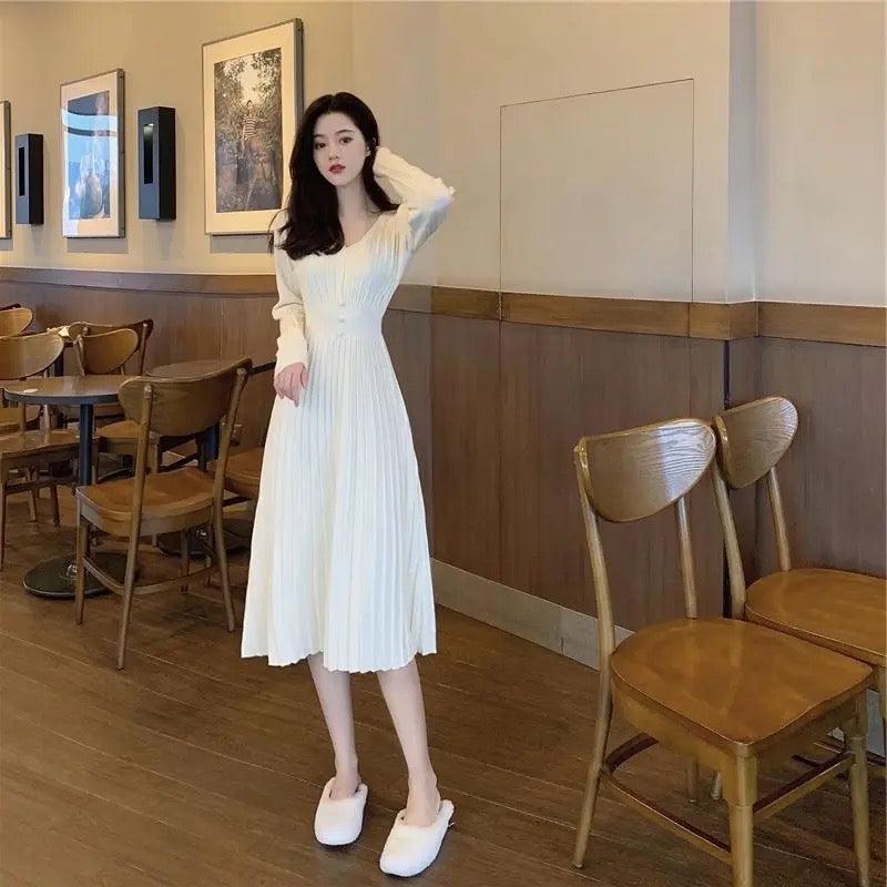 Louisa Woolen A-Line Dress - Alamode By Akanksha