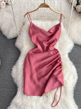 Lorelai Satin Mini Dress - Alamode By Akanksha