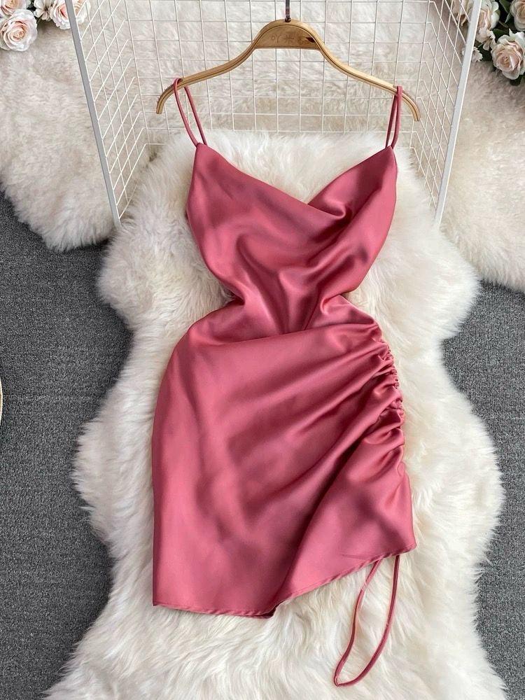Lorelai Satin Mini Dress - Alamode By Akanksha