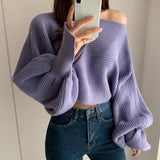 Vorel Luxury Knitted Sweaters in Lilac