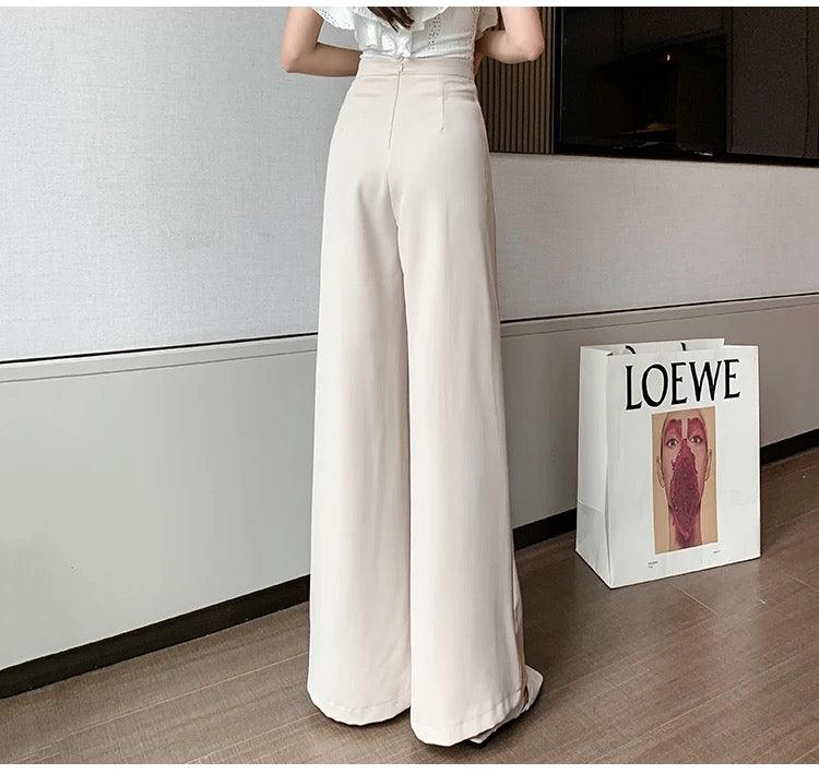 Meraki Wide Leg High Waist Pants - Alamode By Akanksha