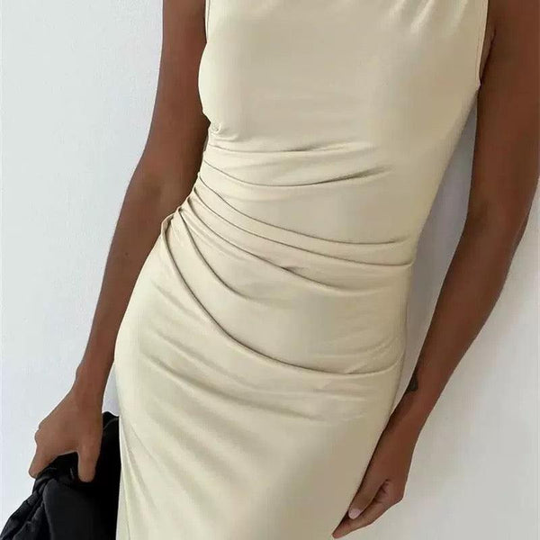 Freya Luxe Pleated Maxi Dress - Alamode By Akanksha