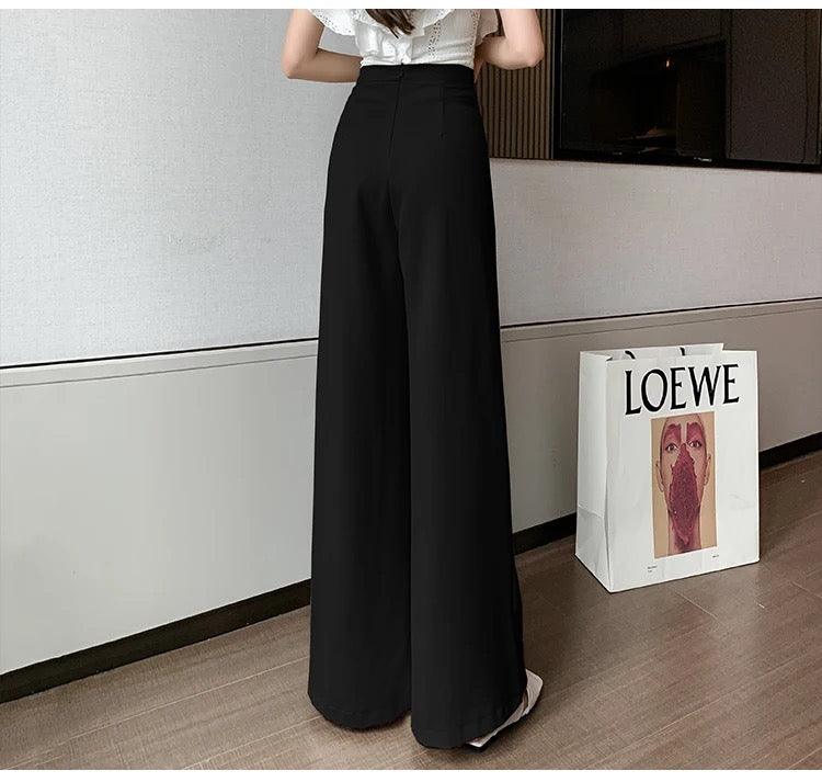 Meraki Wide Leg High Waist Pants - Alamode By Akanksha