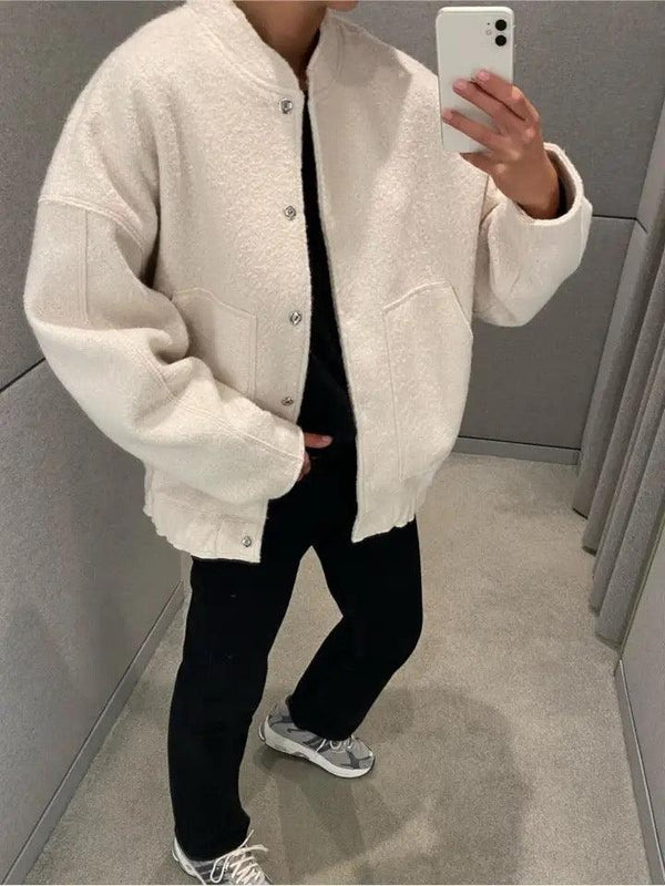 Hella O neck winter bomber jacket - Alamode By Akanksha