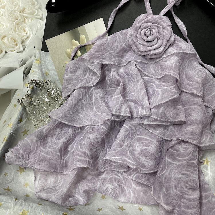 Reya Ruffled Rosette Blouse - Alamode By Akanksha