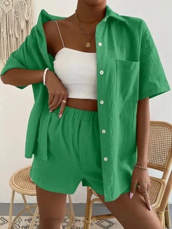 Dayton Linen Summer Co-ord Set - Alamode By Akanksha