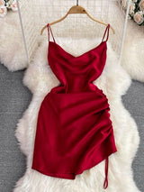 Lorelai Satin Mini Dress - Alamode By Akanksha