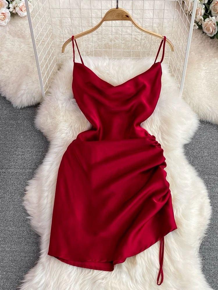Lorelai Satin Mini Dress - Alamode By Akanksha