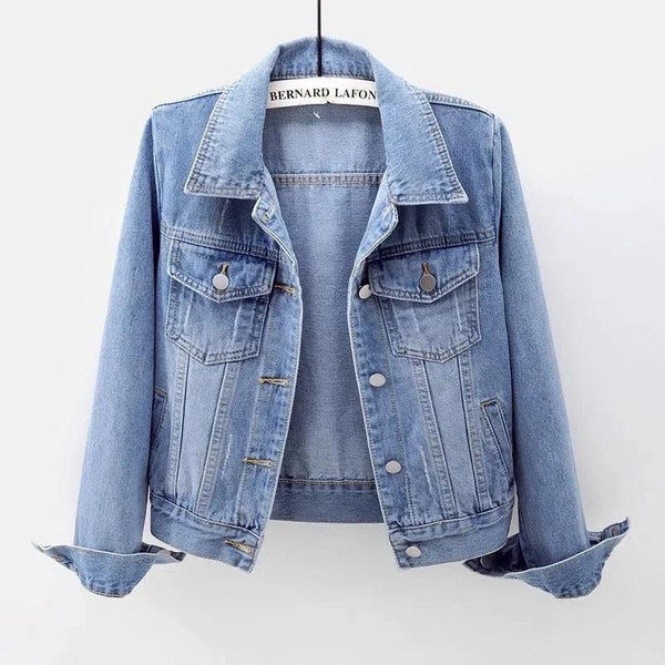 Women Denim Jacket - Denim Blue