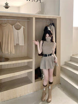 Nammo Two Pc Set with Belt - Alamode By Akanksha
