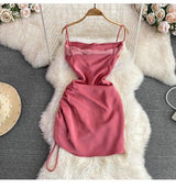 Lorelai Satin Mini Dress - Alamode By Akanksha