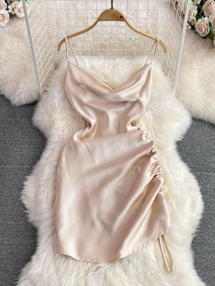 Lorelai Satin Mini Dress - Alamode By Akanksha
