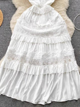 Raina Maxi Dress in White - Alamode By Akanksha