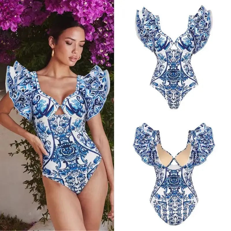 Maria One Pc Swimsuit with Skirt