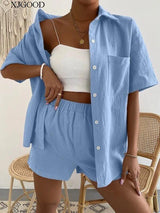 Dayton Linen Summer Co-ord Set - Alamode By Akanksha