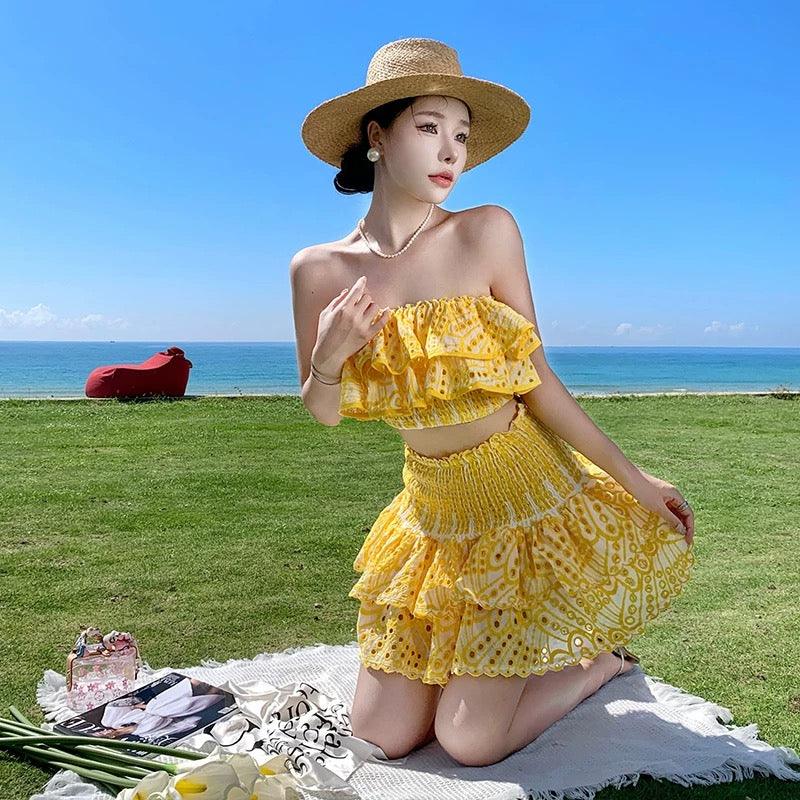 Valencia Luxe Yellow Co-ord Set - Alamode By Akanksha