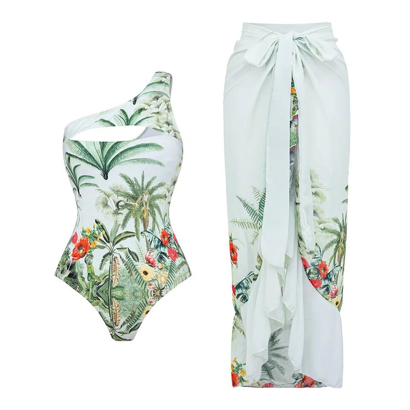 Helma swimsuit with Sarong Skirt