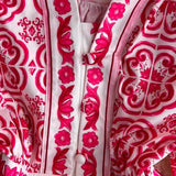 Bologna Porcelain Summer Vintage Dress - Alamode By Akanksha