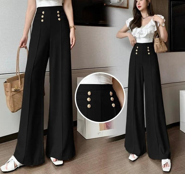 Buy Crest Wide Leg High Waist Pants for Women Online in India on a la mode