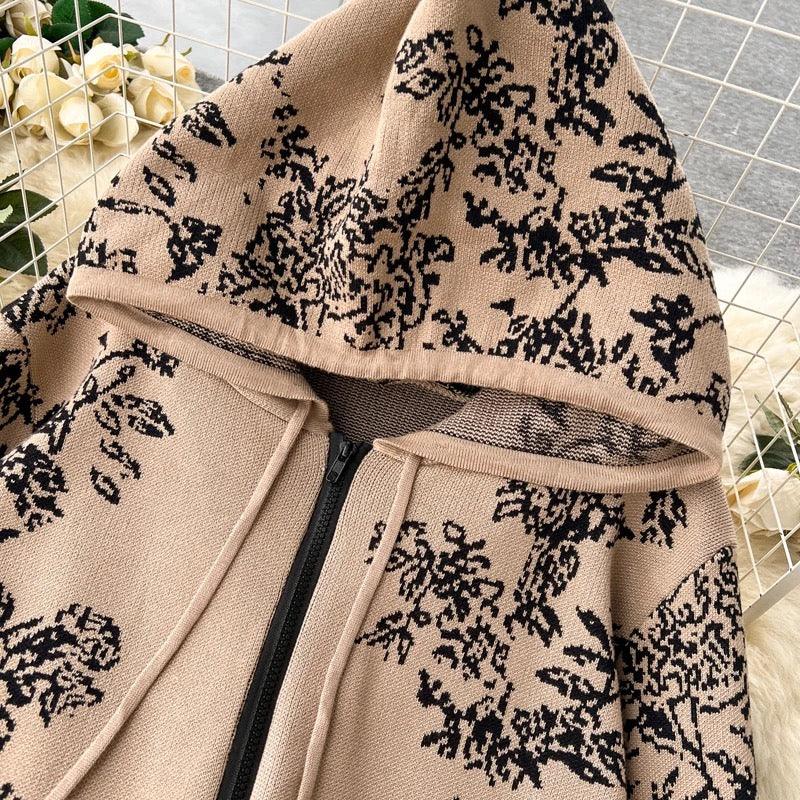 Fary Floral Woolen Coord Set - Alamode By Akanksha