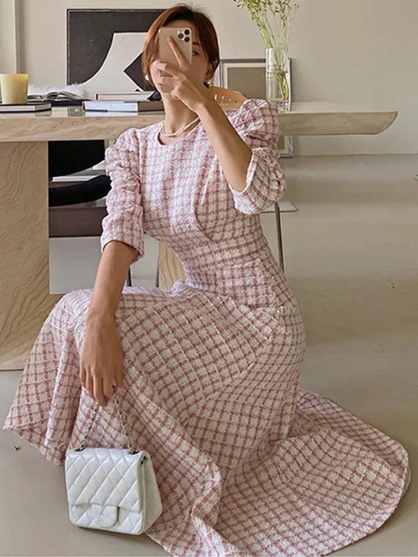 Samaica Elegant Tweed Dress - Alamode By Akanksha