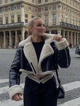 Brio Lapel Fleece Jacket - Alamode By Akanksha