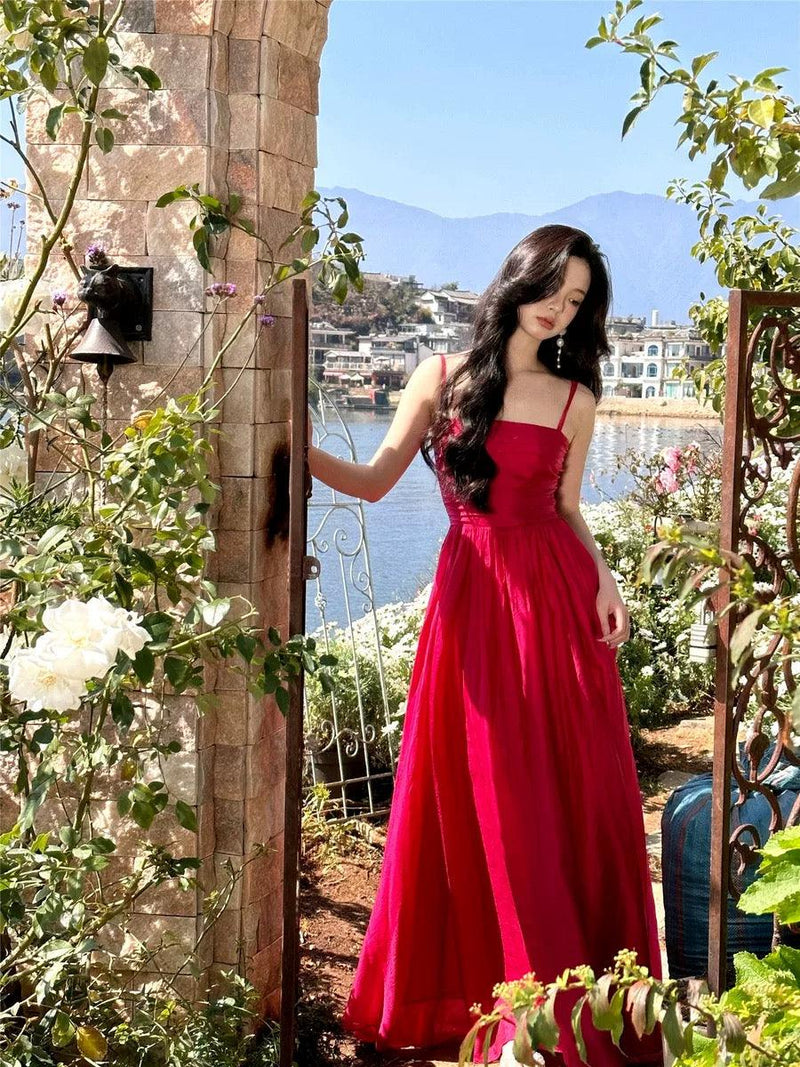 Zeus Hot Pink Maxi Dress - Alamode By Akanksha