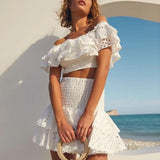 Rome Luxe White Co-ord Set - Alamode By Akanksha