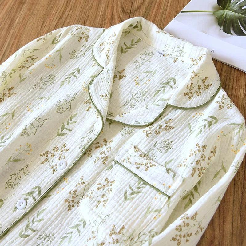 Vaco Floral Cotton Crepe Nightsuits - Alamode By Akanksha