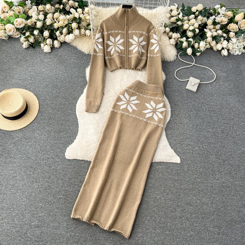 Tebby Knitted Woolen Coord Set - Alamode By Akanksha