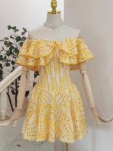 Ravello Luxe Summer Dress in Yellow
