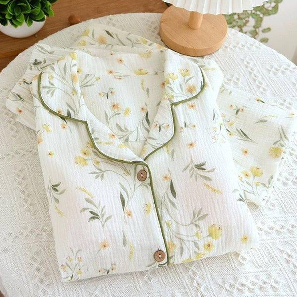 Melly Floral Cotton Nightsuits - Alamode By Akanksha