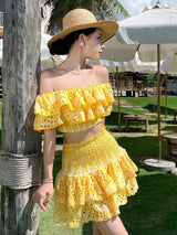 Valencia Luxe Yellow Co-ord Set - Alamode By Akanksha