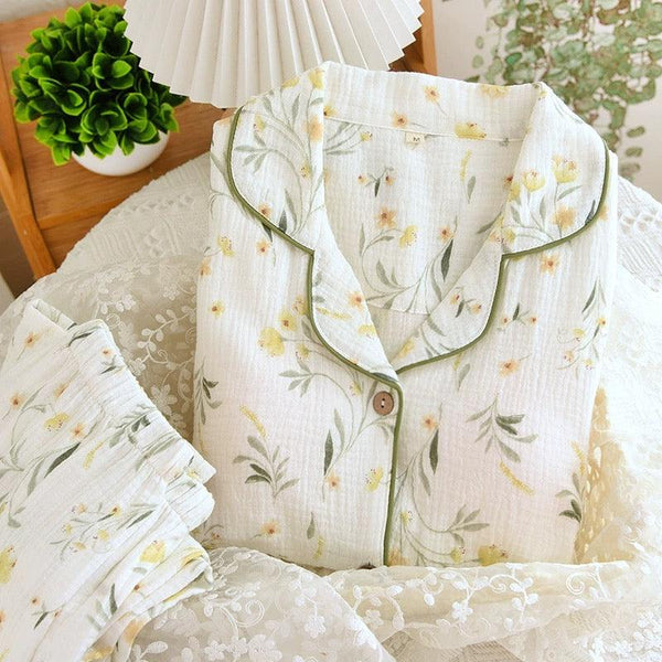Melly Floral Cotton Nightsuits - Alamode By Akanksha