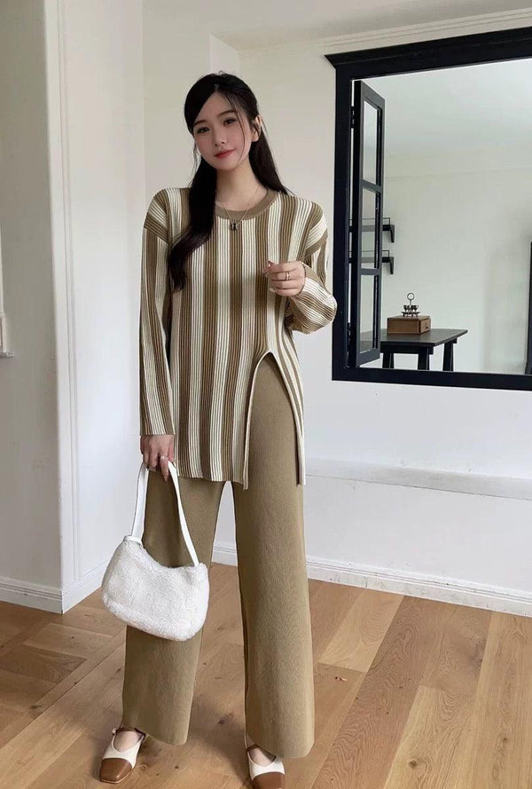 Hanoi Knitted Coord Set - Alamode By Akanksha