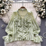 Freida Ruffled Blouse - Alamode By Akanksha