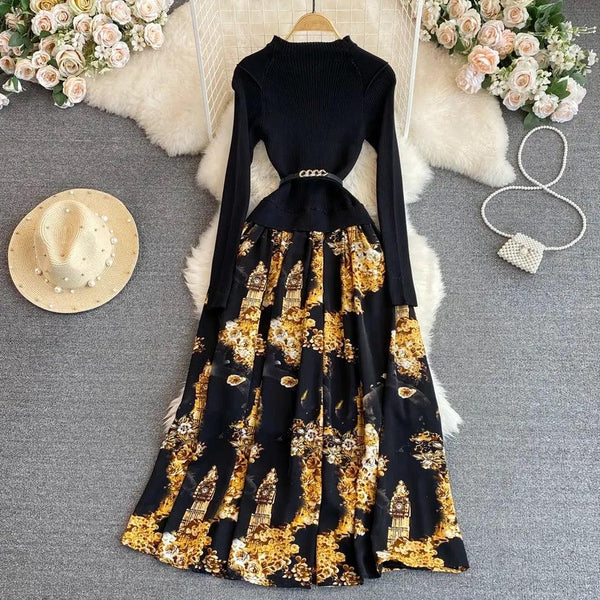 Knee length discount one piece dress