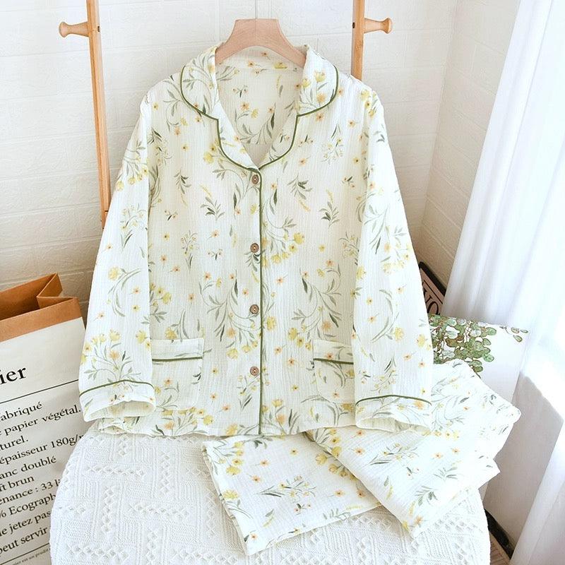 Melly Floral Cotton Nightsuits - Alamode By Akanksha