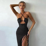 Luther Strappy Midi Slit Dress - Alamode By Akanksha