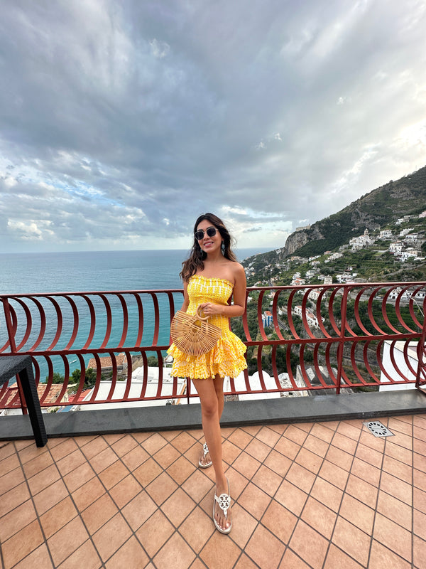 Amalfi Luxe Summer Dress in Yellow
