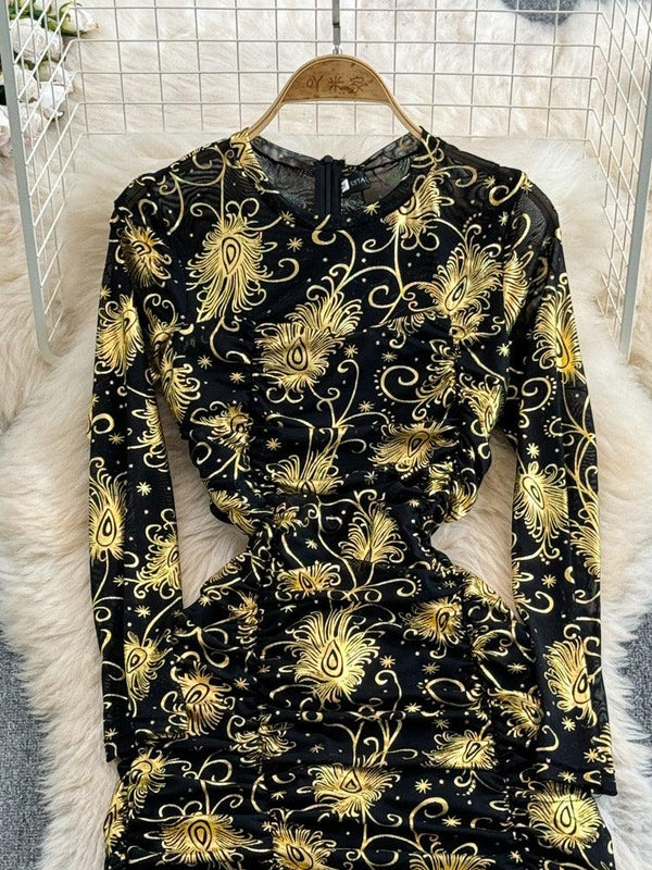 Amoura Statement Midi Bodycon Dress - Alamode By Akanksha
