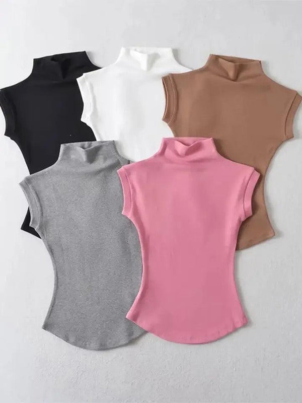 Dote Turtleneck Summer Tops - Alamode By Akanksha
