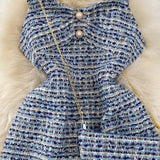 Orry Tweed Dress with Sling Bag - Alamode By Akanksha