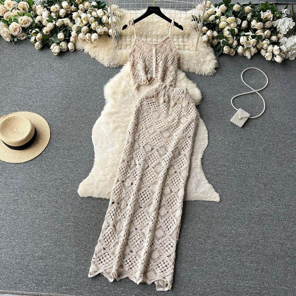 Salma Crochet Coord Set - Alamode By Akanksha