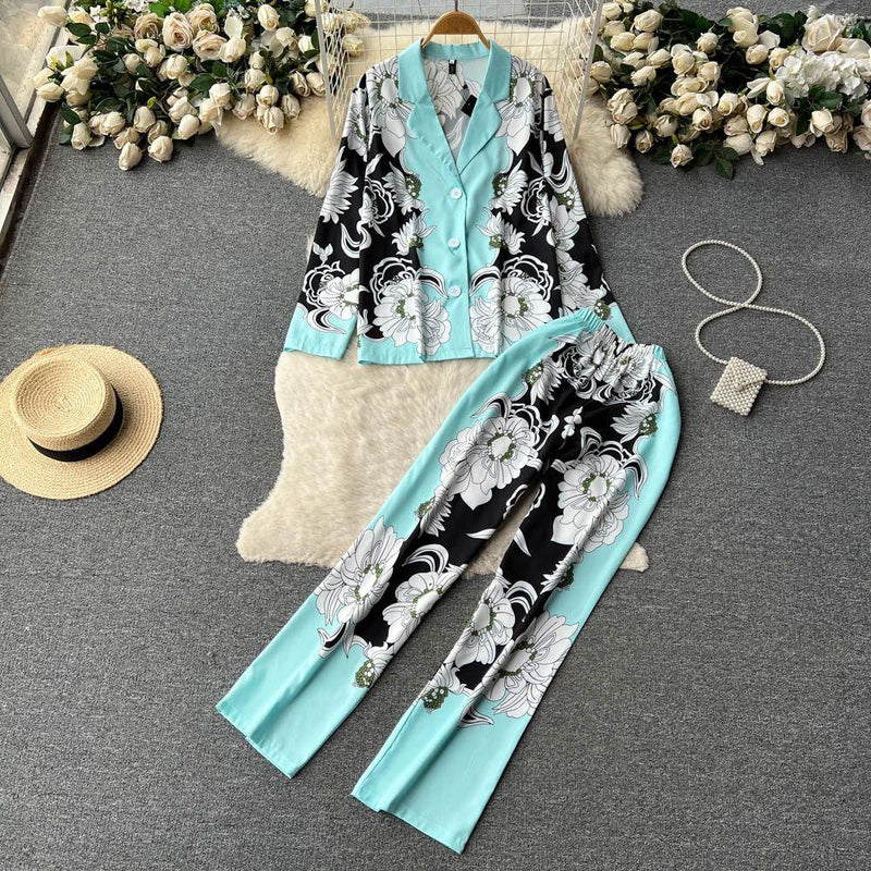 Peyton Abstract Print Coord Set - Alamode By Akanksha